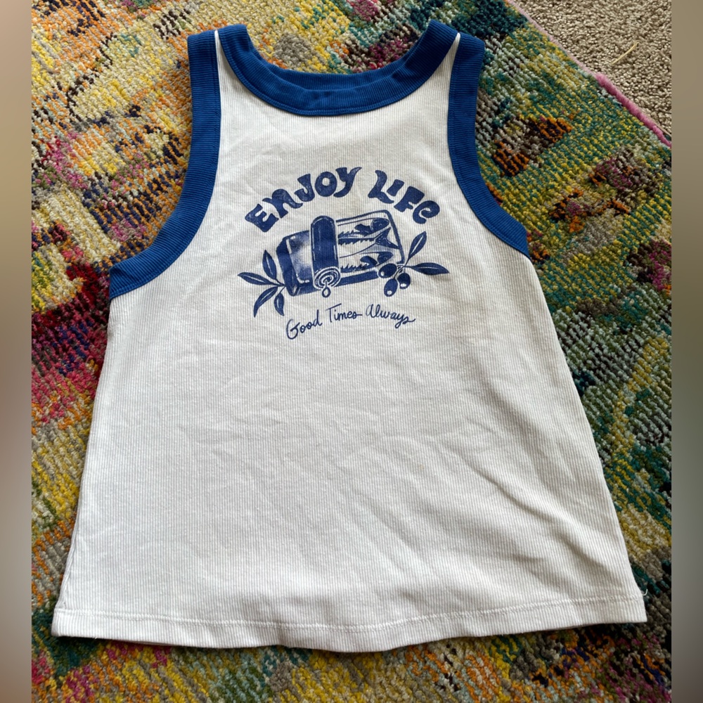 Old Navy Blue and White Apparel